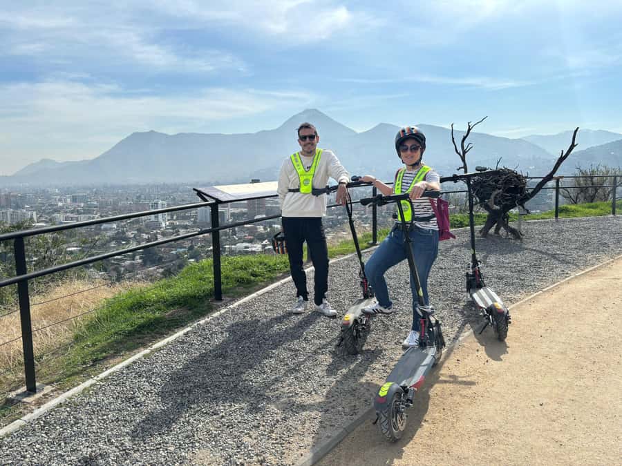 Andes Mountain Range on Electric Scooter, culture and nature - Why this eastern Santiago route works