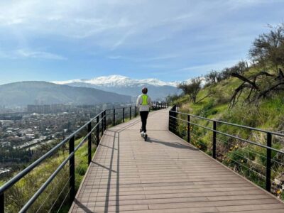 Andes Mountain Range on Electric Scooter, culture and nature