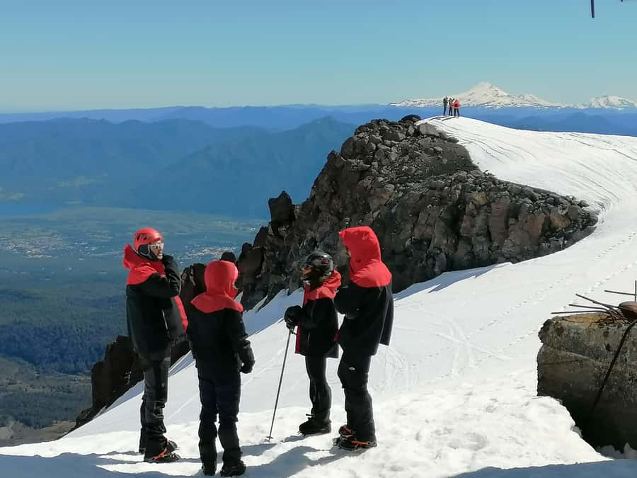 Ascent to Villarrica volcano 2,847masl, from Pucón - The five to six-hour climb to 2,847 meters