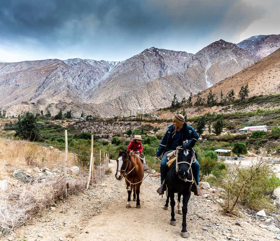 Cochiguaz: Horseback Riding, River and Mountain Range - Crossing the Cochiguaz River