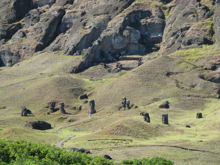 Easter Island: Private Full Day History Of The Moai - Ovahe Beach and the rose-colored sand