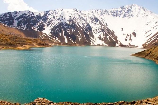 Embalse del Yeso Full Day Tour from Santiago, shared tour - Reaching the turquoise waters of Embalse del Yeso