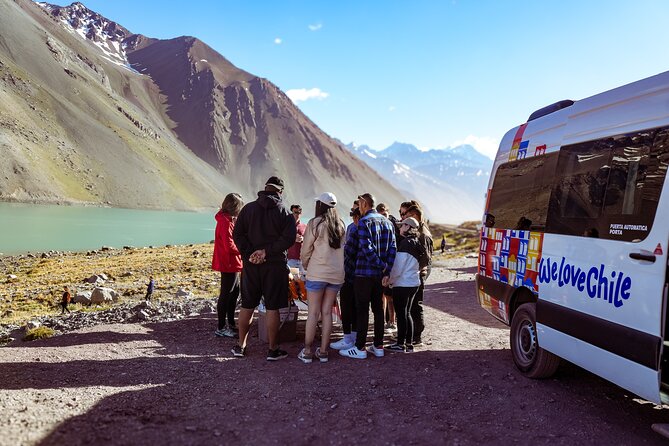 Embassy El Yeso with coffee DA morning - Embalse El Yeso and the blue water of the Andes