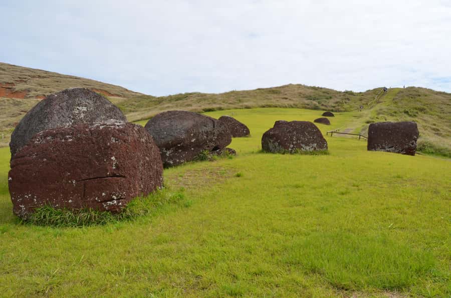 From Hanga Roa: Journey from Orongo to Ana Te Pahu - Rano Kau gives you the big first view
