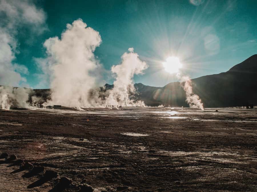 From San Pedro de Atacama: El Tatio Geyser Field & Wetlands - Meeting the geysers at sunrise