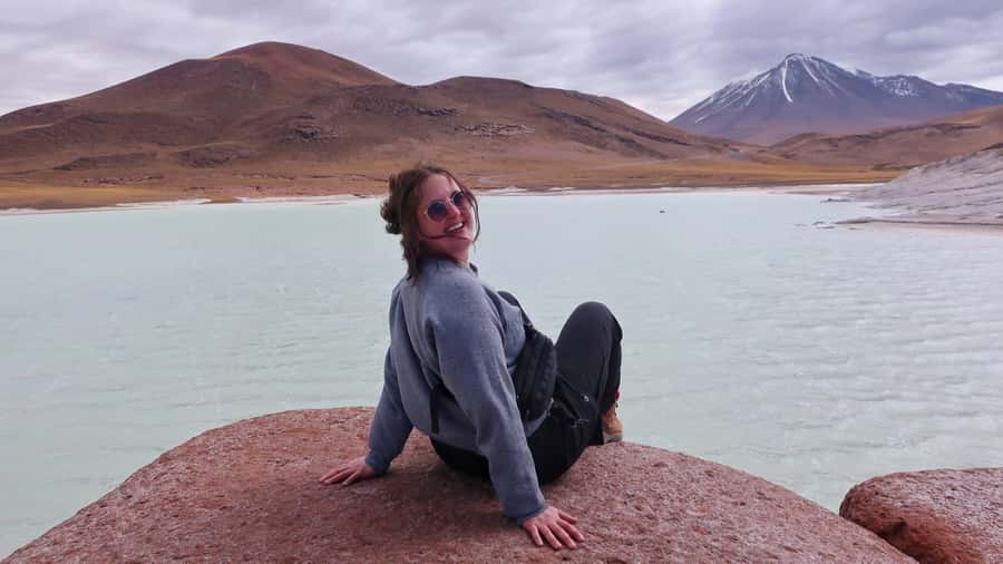 From San Pedro de Atacama: Lagoons and Red Stones - Red Stones at the Talar Salt Flat