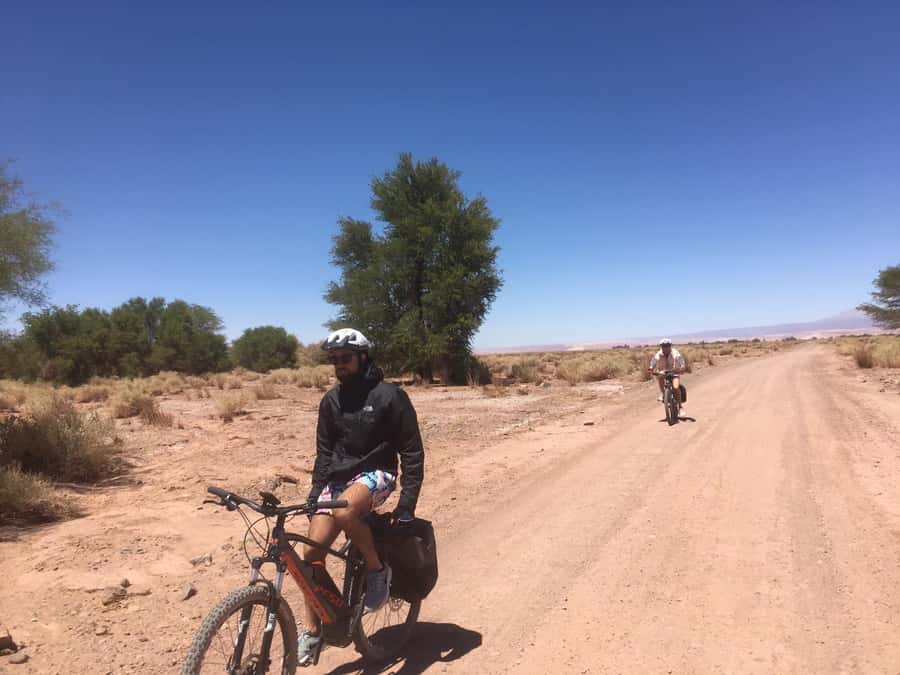From San Pedro de Atacama: Laguna Cejar E-biking Adventure - Starting with hotel pickup in San Pedro