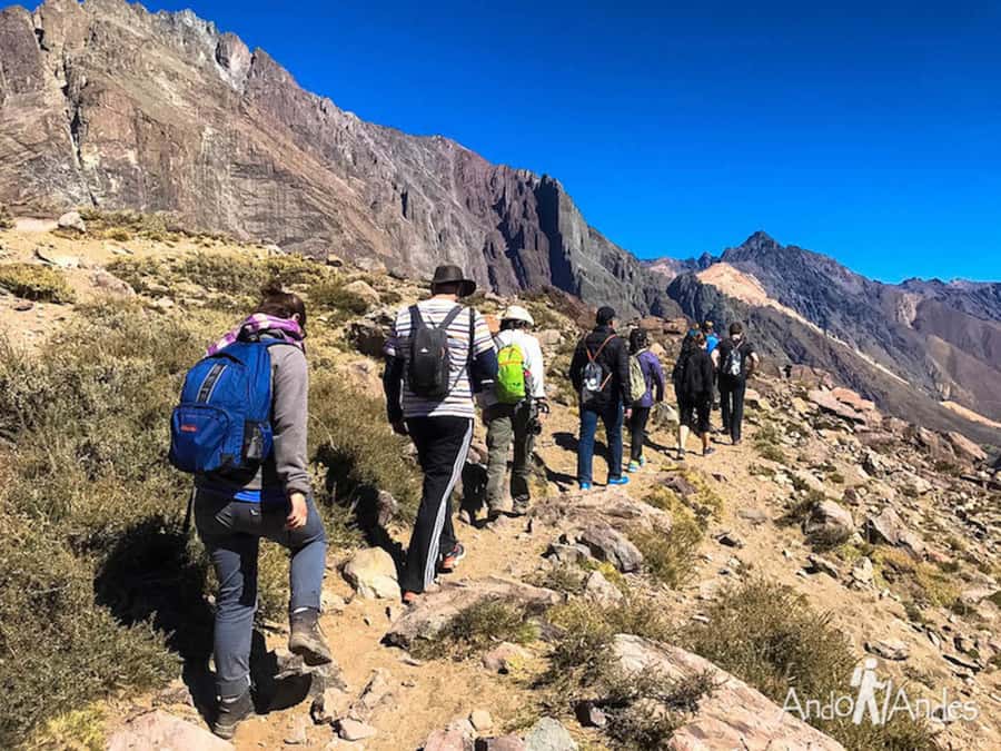 From Santiago: Cajón del Maipo and Volcán San José Hike 8K - The view toward active Volcán San José