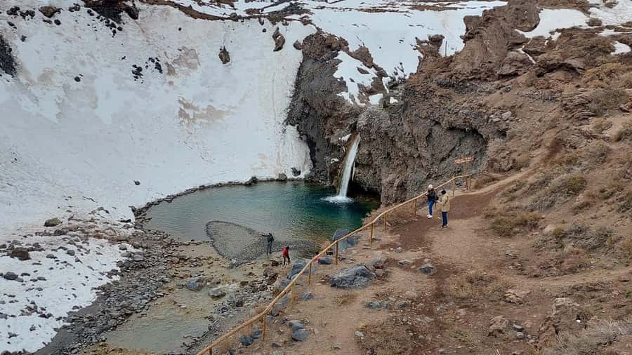 Full day reservoir of the plaster, Cajon del Maipo - What the reservoir stop feels like in practice