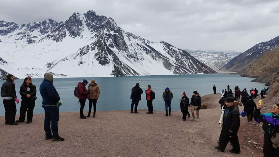 Full day reservoir of the plaster, Cajon del Maipo - Winter from June through August