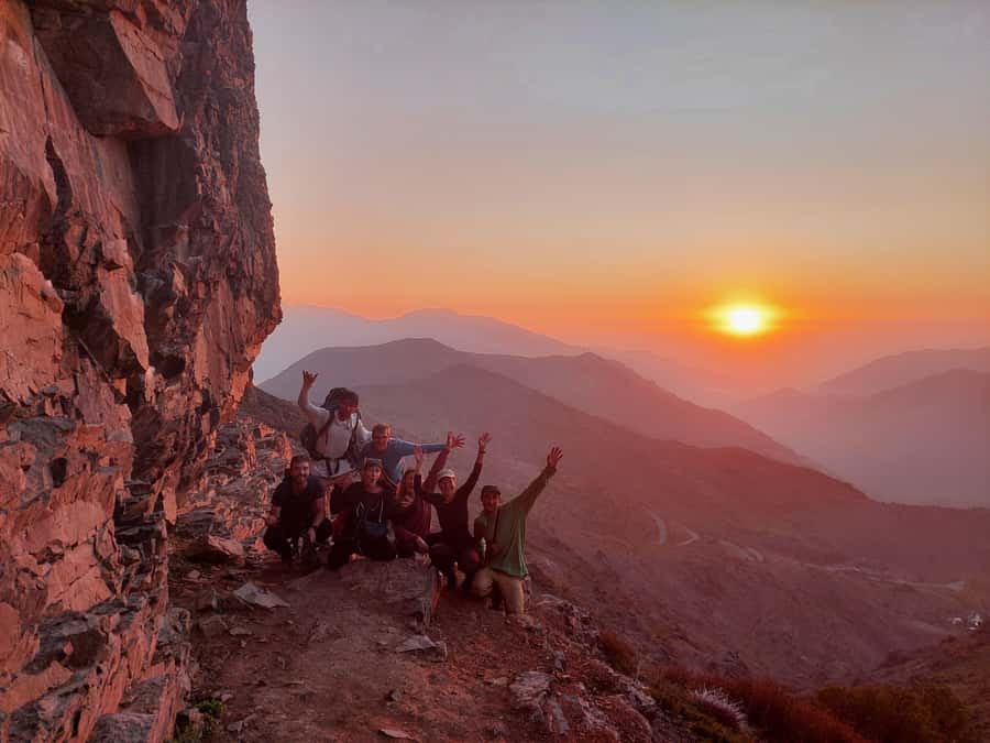 Full-Day Rock Climbing Adventure in the Andes near Santiago - A packed lunch with a mountain view