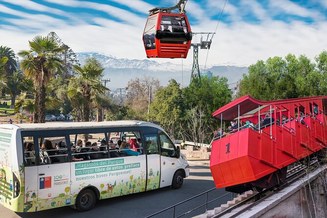 Hop On Hop Off City Tour Santiago, 1 Day Plus Edition - Stops 3 and 4: Cable car and funicular at Cerro San Cristóbal