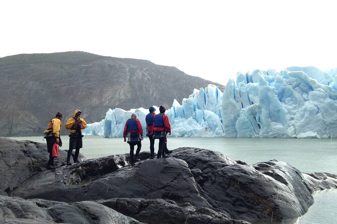 Ice Hike Grey Glacier in Torres del Paine - Getting fitted with crampons and safety gear