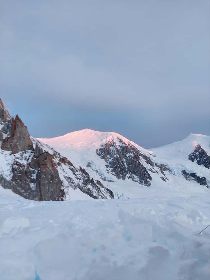 Ice Trekking Adventure on Calluqueo Glacier, Patagonia - Mount San Lorenzo and the surrounding peaks