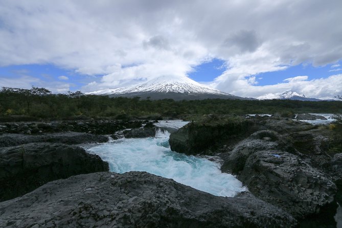 Osorno Volcano and Petrohué Waterfalls - Osorno Volcano, snow, and changing weather