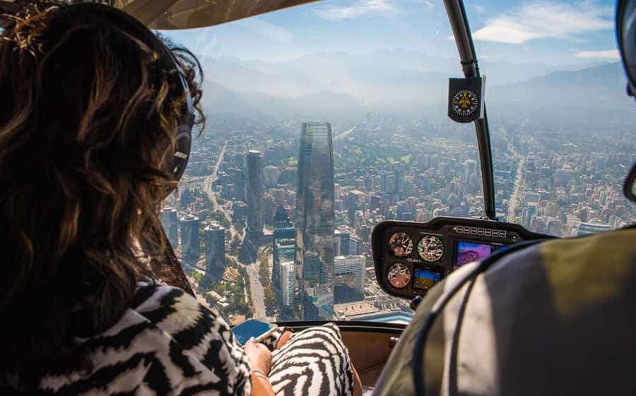 Private Helicopter Tour above Santiago with hotel transport - What the $473 price really buys you