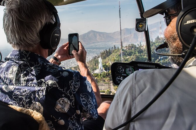 Private Helicopter Tour above Santiago with hotel transport - The 35-minute drive to the helicopter hangar