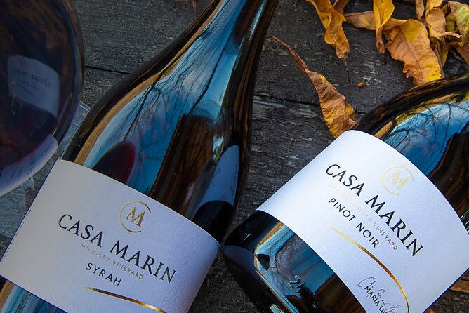 Private Wine Tour Casa Marin and Villard Wines - What the $320 price includes