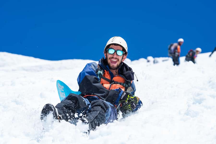 Pucón: Ascent to Villarrica Volcano - Crampons, ice axes, and the glacier section