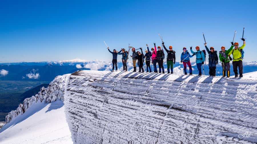 Pucón: Ascent to Villarrica Volcano - Reaching the 2,848-meter crater