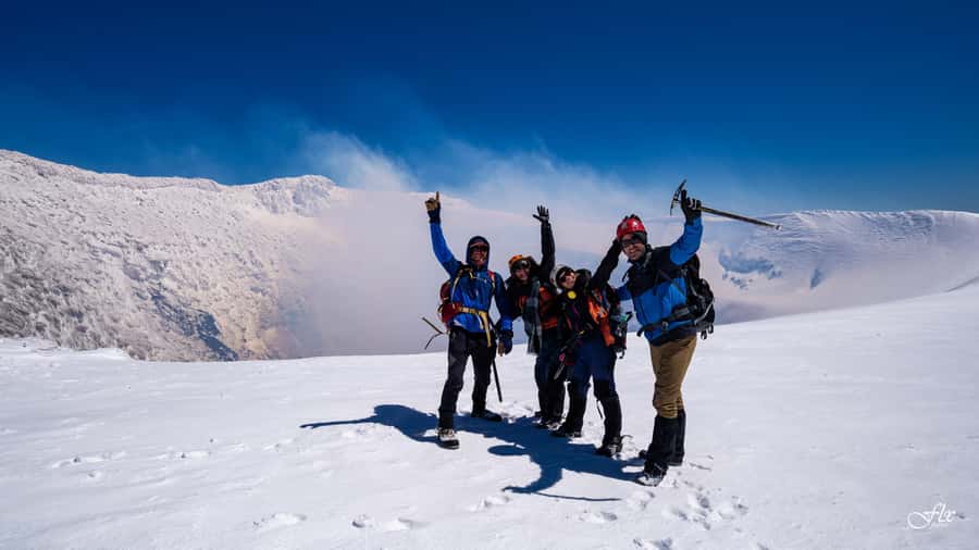 Pucón: Ascent to Villarrica Volcano - The snow-slide descent from autumn through spring