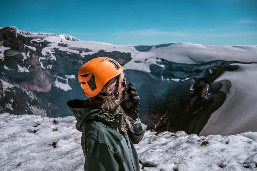 Pucón: Villarrica Volcano Climb - The descent: controlled sliding instead of a long walk down