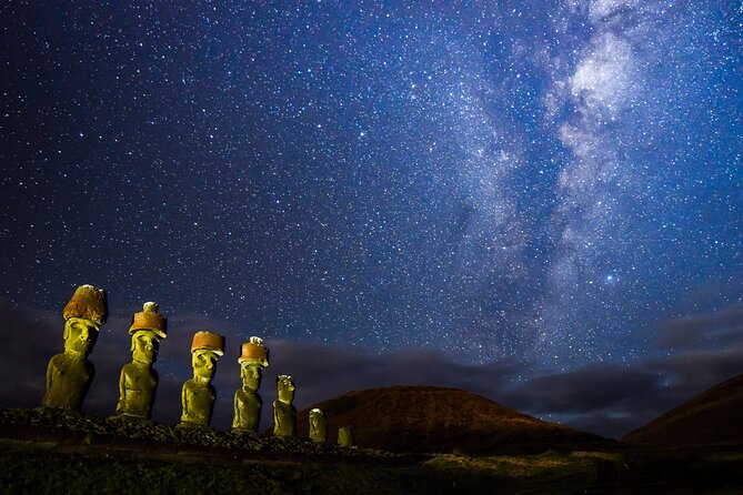 Rapa Nui Astrophotography and Stargazing Night Tour Combination - Day one: Ahu Nau Nau, Anakena, and the first star session