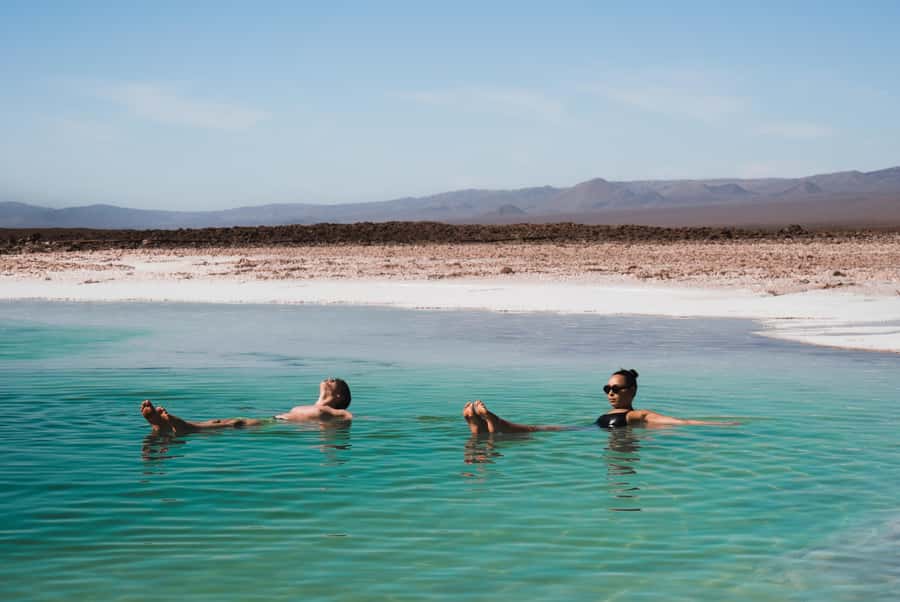 San Pedro Atacama: Baltinache Lagoons - Floating in water saltier than the sea