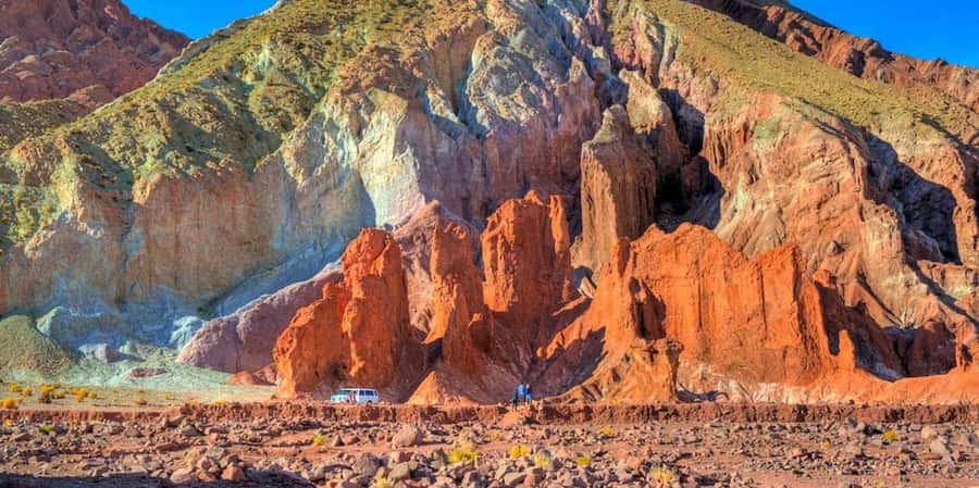 San Pedro de Atacama: Rainbow Valley & Good Herbs Tour - Entering Rainbow Valley’s colored mountains