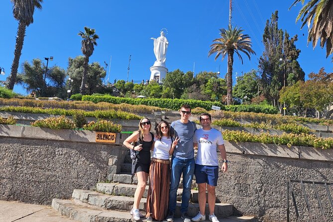 Santiago City Tour + Ancestral Lunch & Concha y Toro Winery - San Cristóbal Hill trades city streets for a wide view