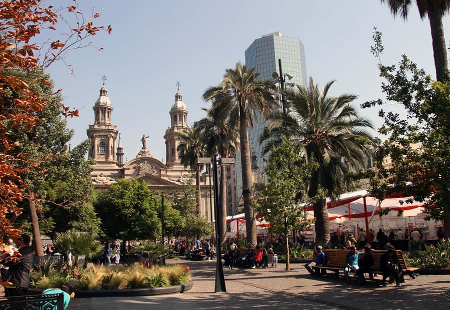 Santiago: Guided Full-Day Walking Tour with a Chilean Lunch - Central Market, Chilean food, and a glass of wine