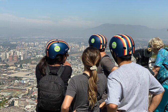 Santiago sunset adventure on an electric scooter tour - San Cristóbal viewpoints and the story of Santiago