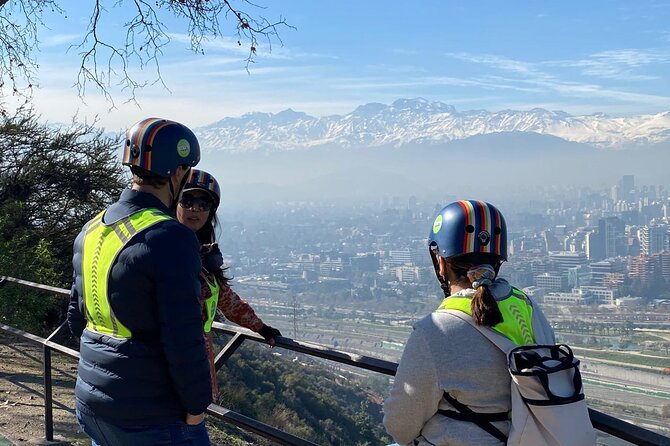 Santiago sunset adventure on an electric scooter tour - Getting used to the electric scooter