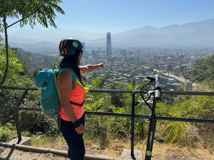 Santiago sunset tour on an electric scooter. City and nature - What the $73 Price Really Covers