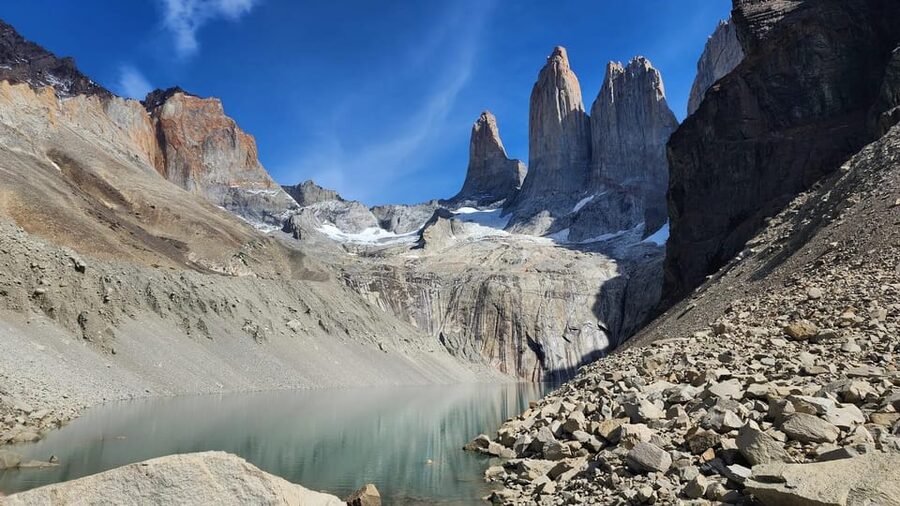 Torres del Paine: Base Torres Trekking - Stage two: stream crossings, forest, and Martina Glacier