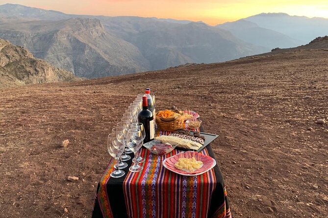 Valle nevado Sunset - The picnic break and what is actually included