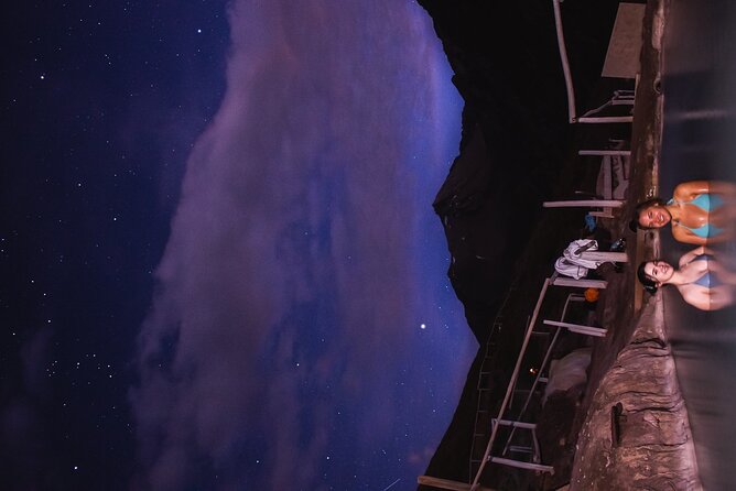 Volcanic Hot Springs Stargazing Night Tour Experience With Photos - Sunset Facing Active San José Volcano